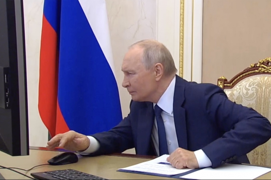 Vladimir Putin la vot / sursa foto: Profimedia