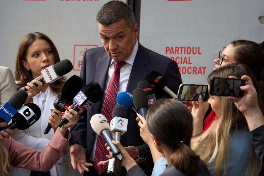 Sorin Grindeanu la sediul PSD